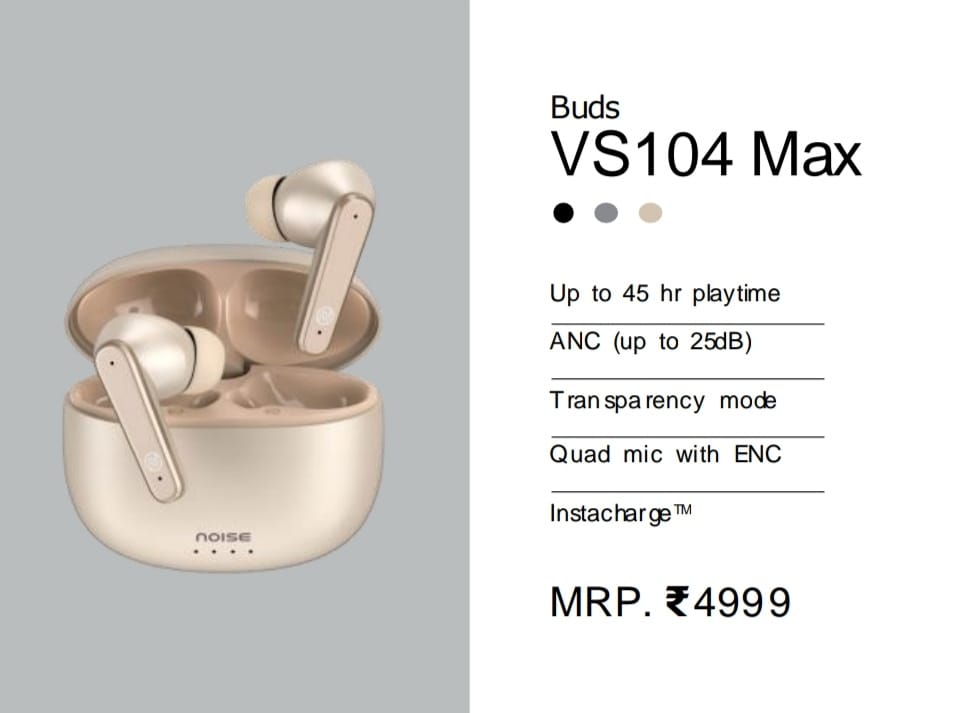 noise buds vs104 max